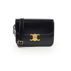 Celine Classique Medium Triomphe Bag Black