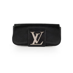 Louis Vuitton Electric Epi Leather Sobe Clutch Bag Black