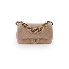 Chanel Seasonal Flap Pink Microchipped