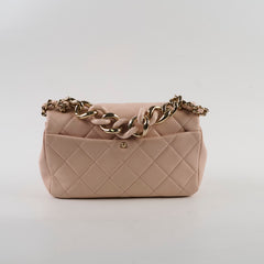 Chanel Seasonal Flap Pink Microchipped
