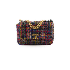Chanel 19 Tweed Small Multicolor Microchip