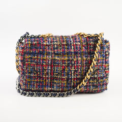 Chanel 19 Tweed Small Multicolor Microchip