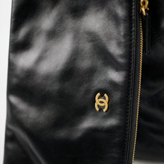 Chanel 22 Calfskin Large GHW Black Microchip