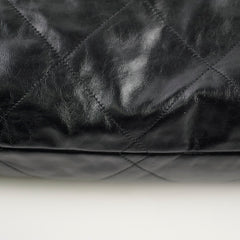 Chanel 22 Calfskin Large GHW Black Microchip