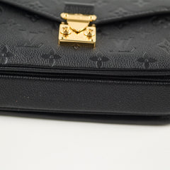 Louis Vuitton Pochette Metis East West Black Empreinte