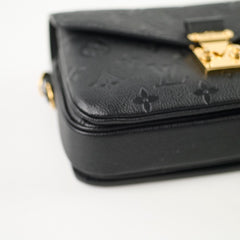 Louis Vuitton Pochette Metis East West Black Empreinte