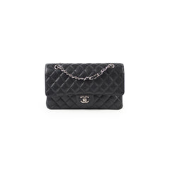 Chanel Caviar Medium M/L Classic SHW Black Series 19