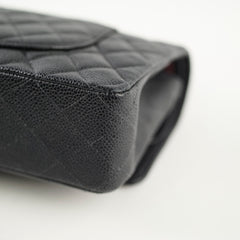 Chanel Caviar Medium M/L Classic SHW Black Series 19