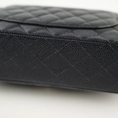 Chanel Caviar Medium M/L Classic SHW Black Series 19