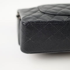 Chanel Caviar Medium M/L Classic SHW Black Series 19