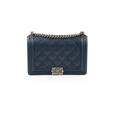 Chanel Boy New Medium Navy 18 Series