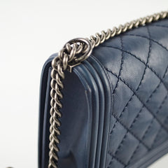 Chanel Boy New Medium Navy 18 Series