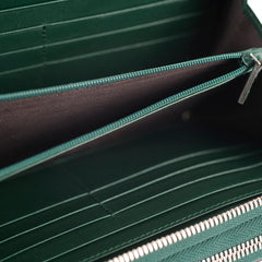 Gucci Guccissima Leather Travel Wallet Green