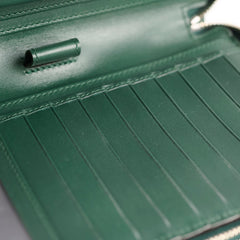 Gucci Guccissima Leather Travel Wallet Green