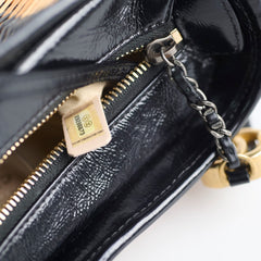 Chanel Small Raffia Gabrielle Bag Black/Brown 2019