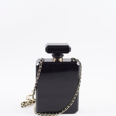 Chanel 17A Limited Edition Plexiglass Perfume Bottle Clutch Bag