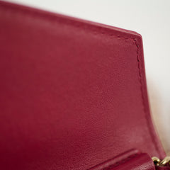 Chanel Chevron Statement Wallet On Chain WOC Red Series 26