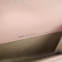 Chanel Matelasse Leather Pink Clip Cardholder