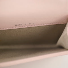 Chanel Matelasse Leather Pink Clip Cardholder