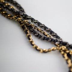 Chanel Gabrielle Large Croc Embossed Bag Black