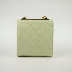 Chanel Trendy CC Micro Crossbody Bag Pastel Green Lambskin