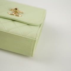 Chanel Trendy CC Micro Crossbody Bag Pastel Green Lambskin