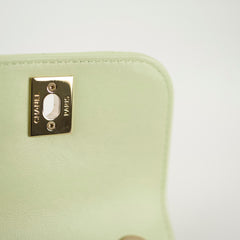 Chanel Trendy CC Micro Crossbody Bag Pastel Green Lambskin