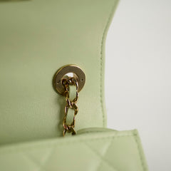 Chanel Trendy CC Micro Crossbody Bag Pastel Green Lambskin