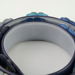 Fendi Floral Leather Strap Purple/Blue
