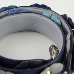 Fendi Floral Leather Strap Purple/Blue
