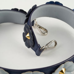 Fendi Floral Leather Strap Purple/Blue