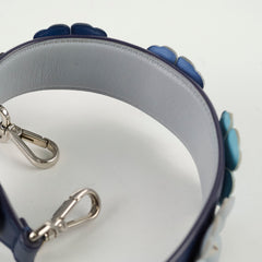 Fendi Floral Leather Strap Purple/Blue