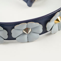 Fendi Floral Leather Strap Purple/Blue