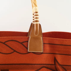 Hermes Steeple Bag Orange Canvas P in Sqaure Stamp