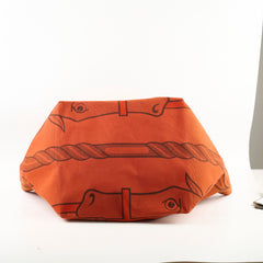 Hermes Steeple Bag Orange Canvas P in Sqaure Stamp