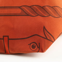 Hermes Steeple Bag Orange Canvas P in Sqaure Stamp