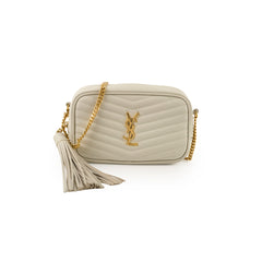 Saint Laurent Mini Lou Camera Bag Cream