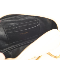 Saint Laurent Mini Lou Camera Bag Cream