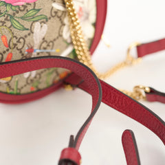 Gucci Ohipdia Floral GG Supreme Backpack Red
