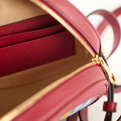 Gucci Ohipdia Floral GG Supreme Backpack Red