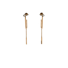Hermes Chain D'Ancre 18k Rose Gold Earrings