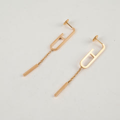 Hermes Chain D'Ancre 18k Rose Gold Earrings