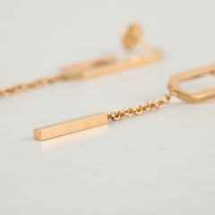 Hermes Chain D'Ancre 18k Rose Gold Earrings