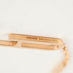 Hermes Chain D'Ancre 18k Rose Gold Earrings