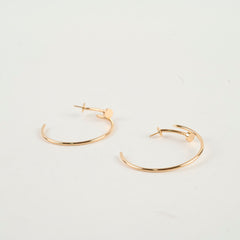 Cartier JUC Hoop Earrings Rose Gold Large Model