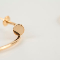 Cartier JUC Hoop Earrings Rose Gold Large Model