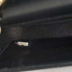 Chanel Mini Rectangle Black Lambskin Chevron GHW