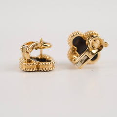 Van Cleef & Arpels Vintage Alhambra Onyx Earrings