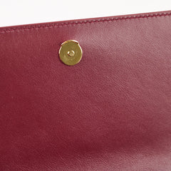 Saint Laurent Small Patent Kate Burgundy