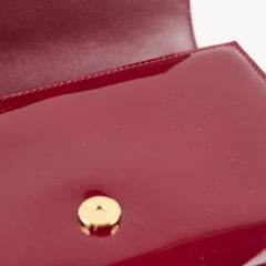 Saint Laurent Small Patent Kate Burgundy